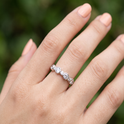 925 Sterling Silver Zircon Diamond Ring For Women